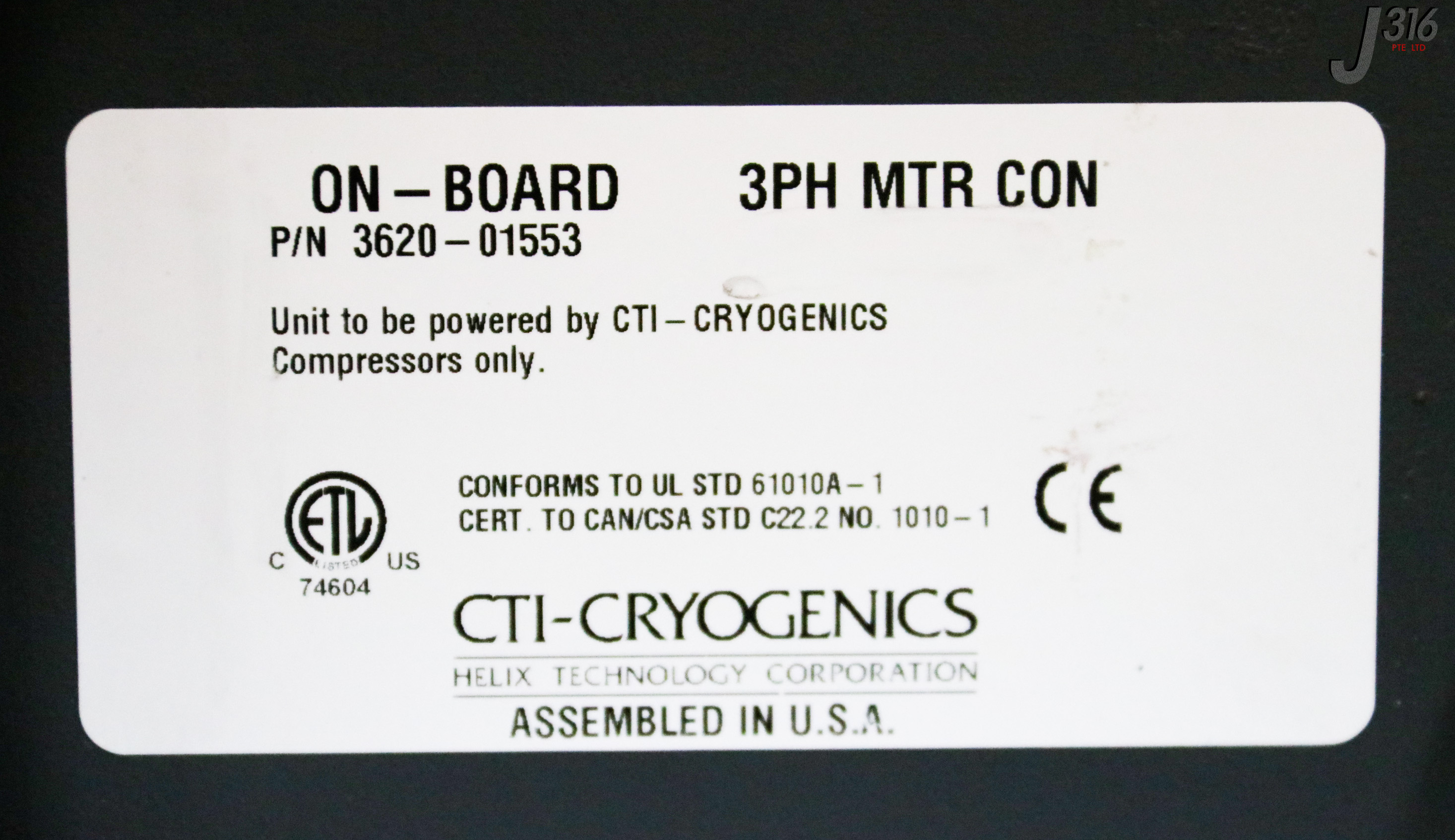 32486 CTI-CRYOGENICS ON-BOARD 3PH MOTOR CONTROL 3620-01553 | eBay